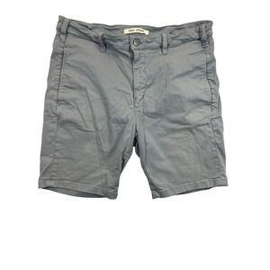 Mavi Jeans Simon‎ Mens Shorts Size 38 Gray Casual Cotton Blend Flat Front
